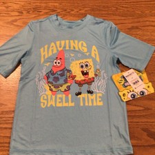Boys- Sponge Bob Swim Shirt  Size  S( 6/7 )  ...