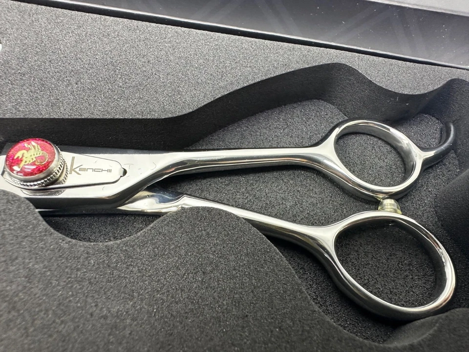 Tijeras de aseo para perros Kenchii Scorpion, 24 tijeras para mezclar dientes, tijeras para perros f Foto 2 de 4