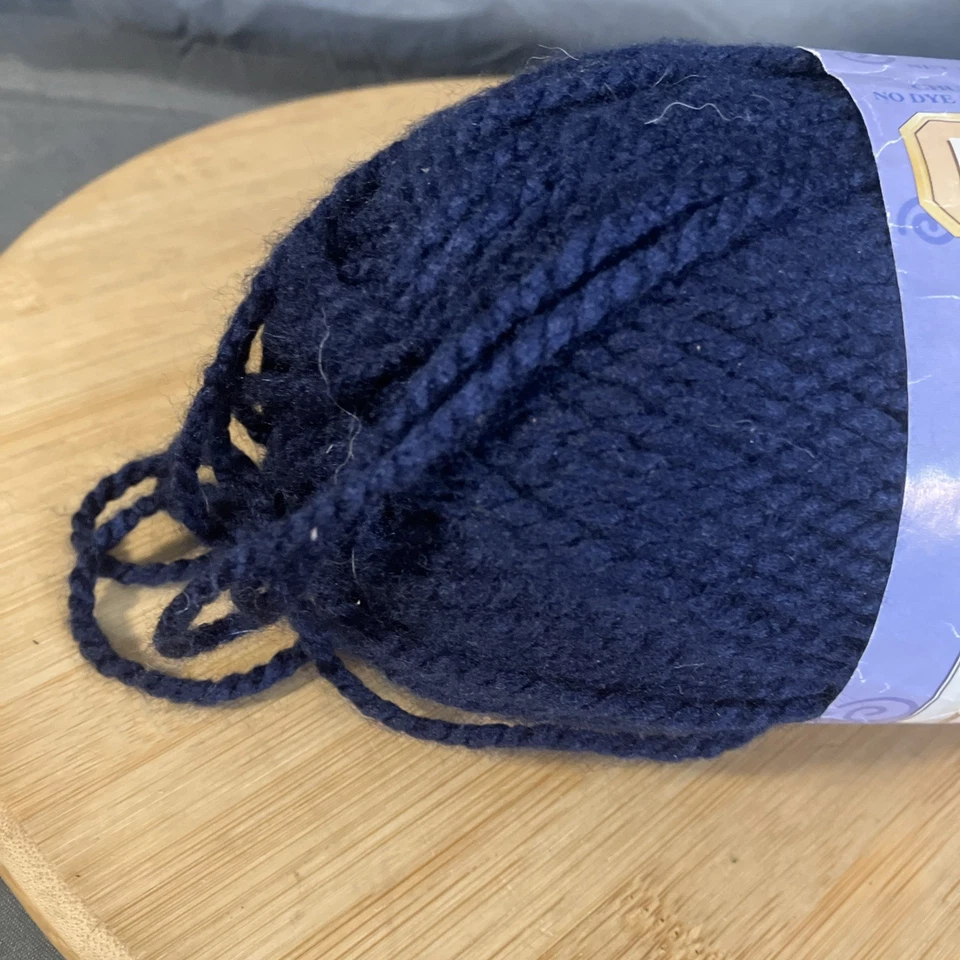 Spinrite Bernat Softee Chunky Yarn Dark Blue - Image 2 of 3