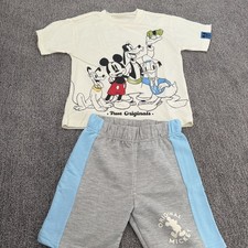 2 Pc Disney Junior Mickey Mouse Graphic T-Shirt and Shorts Set Boys' Size 4 T