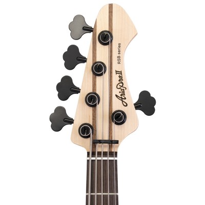 Aria Pro II RSB-700WP/5 SBK 5-String Electric Bass USA Ash Body