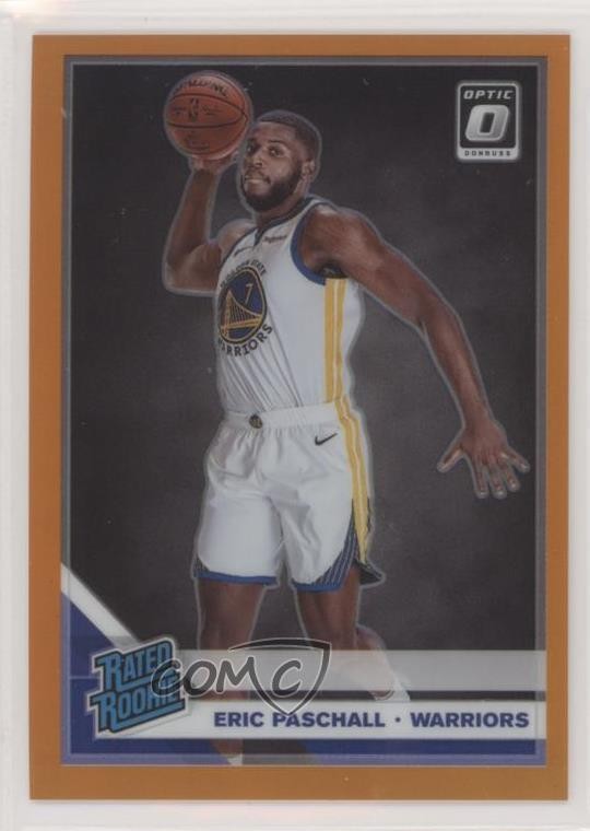 2019 Panini Donruss Optic Rated Rookie Orange Prizm 2/199 Eric Paschall #199 0l2