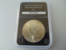 SUPERB GENUINE UNCIRCULATED PEACE SILVER DOLLAR 1925