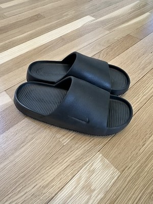 Nike Calm Slide Slip On Comfort Sandals Black Mens 9 / Women's 10