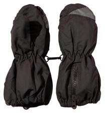 Kids Winter Long-Cuff Ski-Mittens Outdoor Cold Fit for 2-4 Years Old Black