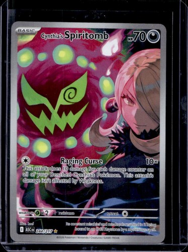 2026 Pokemon Ascended Heroes Cynthia's Spiritomb Illustration Rare #244/217