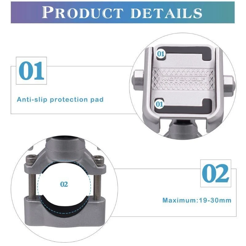 Motorcycle Handlebar USB Charger Cell Phone Holder Mount For Harley-Davidson US Foto 4 de 4