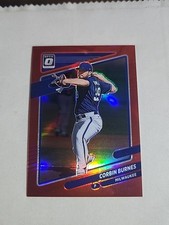 2021 Panini Donruss Optic - Corbin Burnes #144 Red Prizm /60