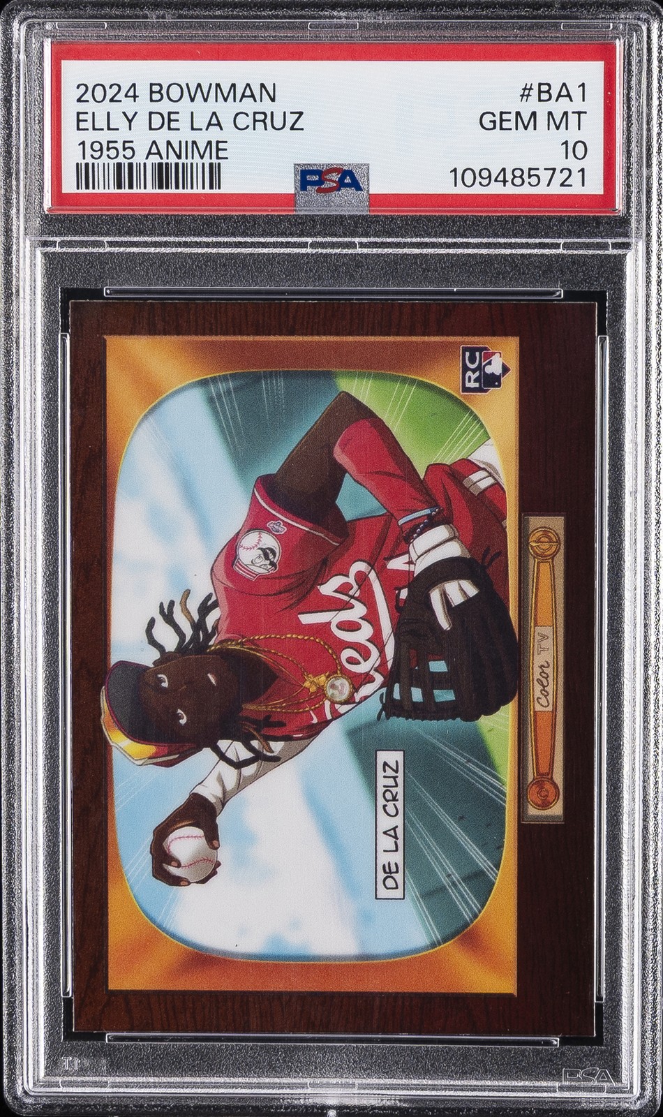 2024 BOWMAN 1955 BOWMAN ANIME #BA1 ELLY DE LA CRUZ ROOKIE RC PSA 10