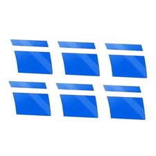 6PCS Car Tire Stickers, Reflective Wheel Rim Stripe Decals, Universal Car blue