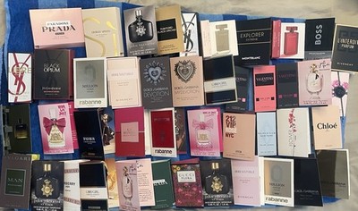 High end designer perfume sample lot of 45