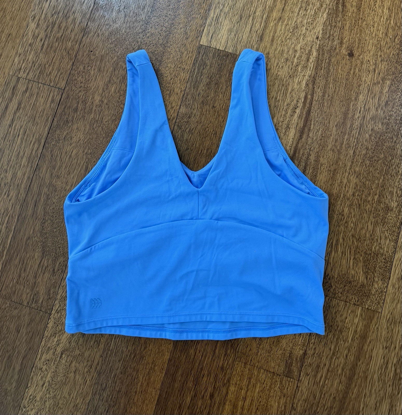 Blue All In Motion Womens Sports Bra Size L Large Crop Tank Performance Dupe