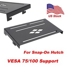 Snap-On Hutch Monitor Moun Adjustable VESA 75/100 Bracket for Multi-Screen Setup