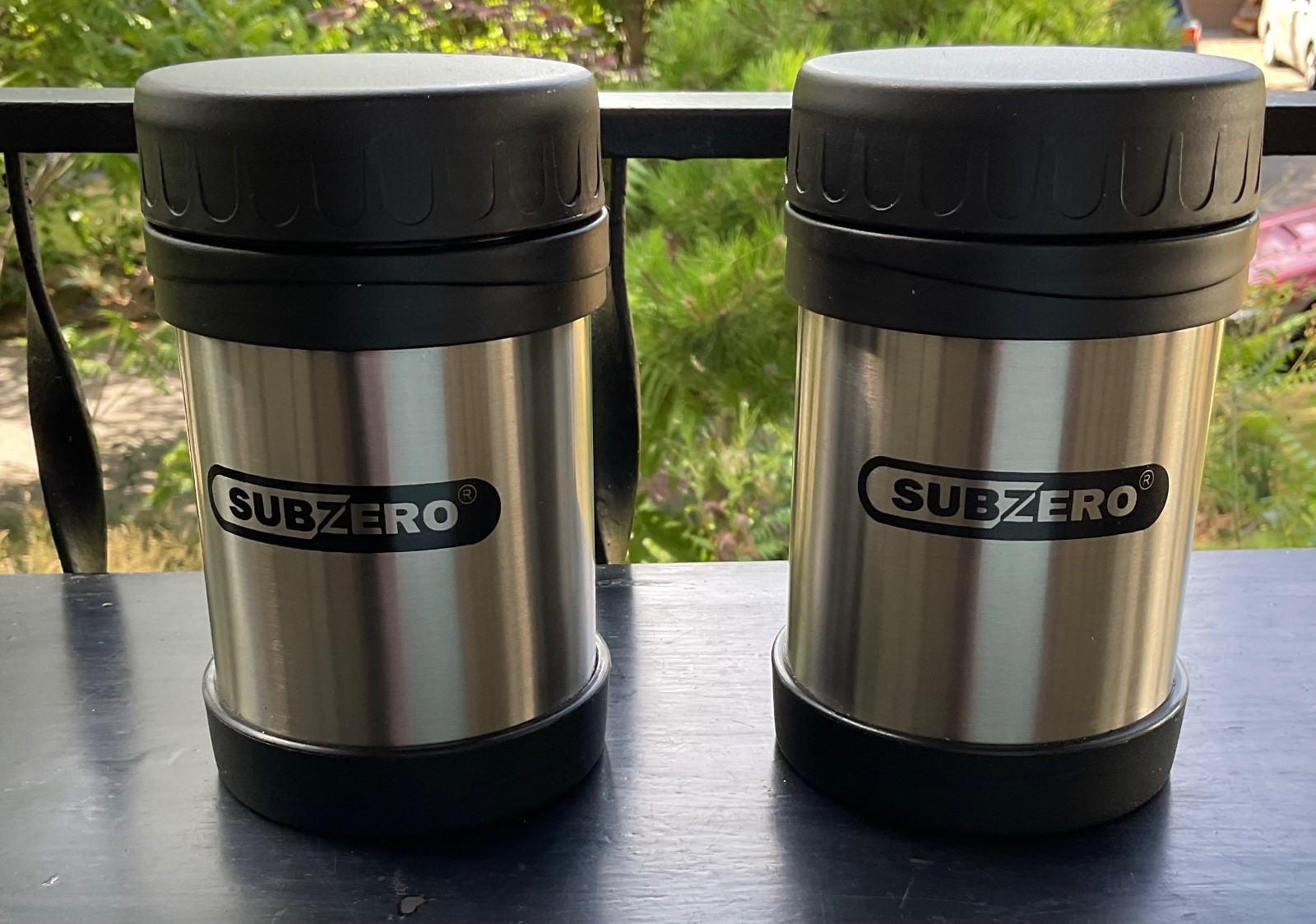 2 SUB ZERO FOOD JARS VACUUM INSULATED STAINLESS STEEL 12 OZ HOT & COLD-BRAND NEW