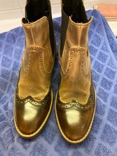 nicola benson Stiefeletten,braun/beige,Gr.40,Budapester,kaum getragen