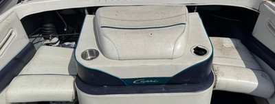 Back Seat Cushion Engine Cover from 1997 Bayliner Capri 2050 CX Boat