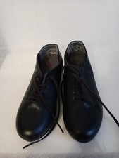 Capezio Tele Tone Jr Tap Dance Shoe, Sz 11 1/2 M, Black Matte Jazz Lace