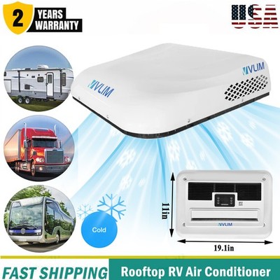 Vlim 12000BTU 12V RV Air Conditioner Rooftop AC Unit Cool Fit Trailer Motorhome