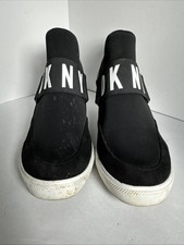 DKNY Black Size 9 Fashion Sneaker Athletic Shoes k2655698