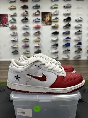 Size 12 - Supreme x Nike Dunk SB Low Varsity Red