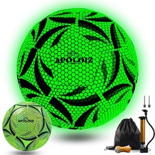 Glow in The Dark Soccer Ball Size 4/5,Glowing Luminious Soccer Balls for Day ...