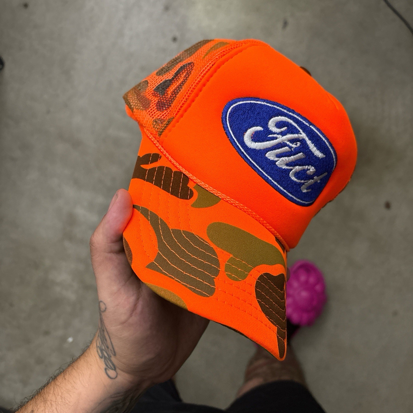 FUCT Camo Trucker Hat