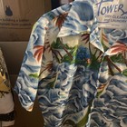 Vintage 70s Hawaiian Aloha Party Shirt 100%Polyester Waikiki 76 Mens Medium VTG  — photo 4
