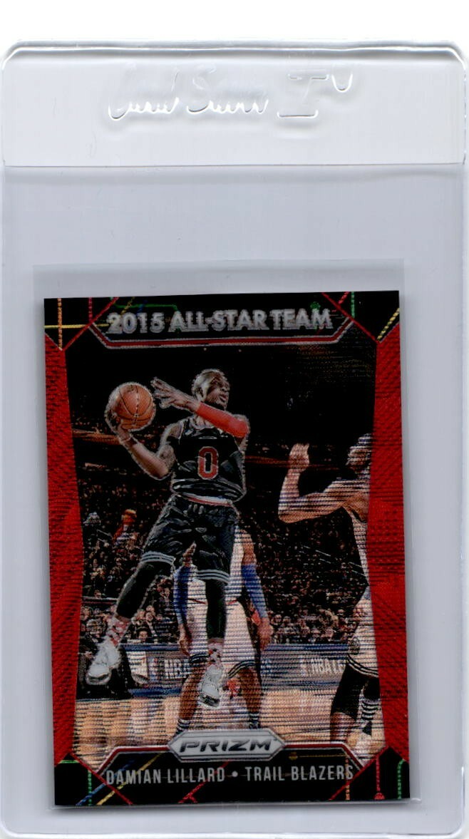 DAMIAN LILLARD 2015-16 PANINI PRIZM BASKETBALL RUBY WAVE PRIZM /350 - *14862