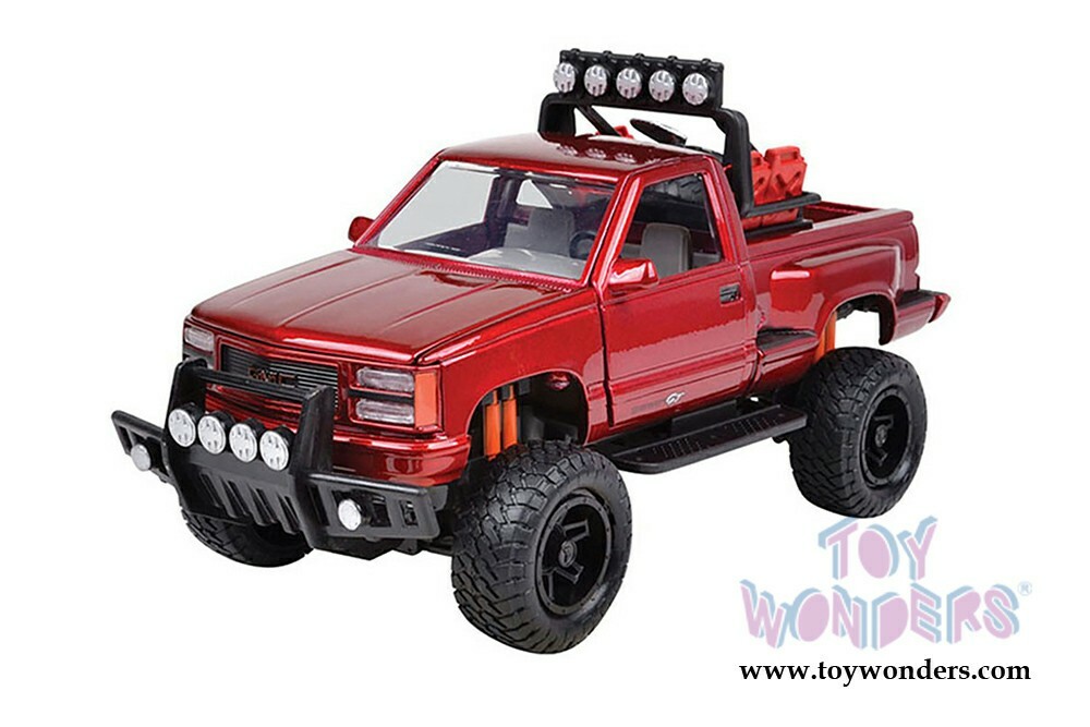モーターマックス 1/24 1992 GMC シエラ GT PICKUP BLK 1992 GMC Sierra GT Black Pickup Truck 1/24 Diecast Model by