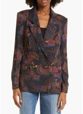 Farm Rio Sequin Toucans Double Breasted Blazer Blazer Jacket size Medium