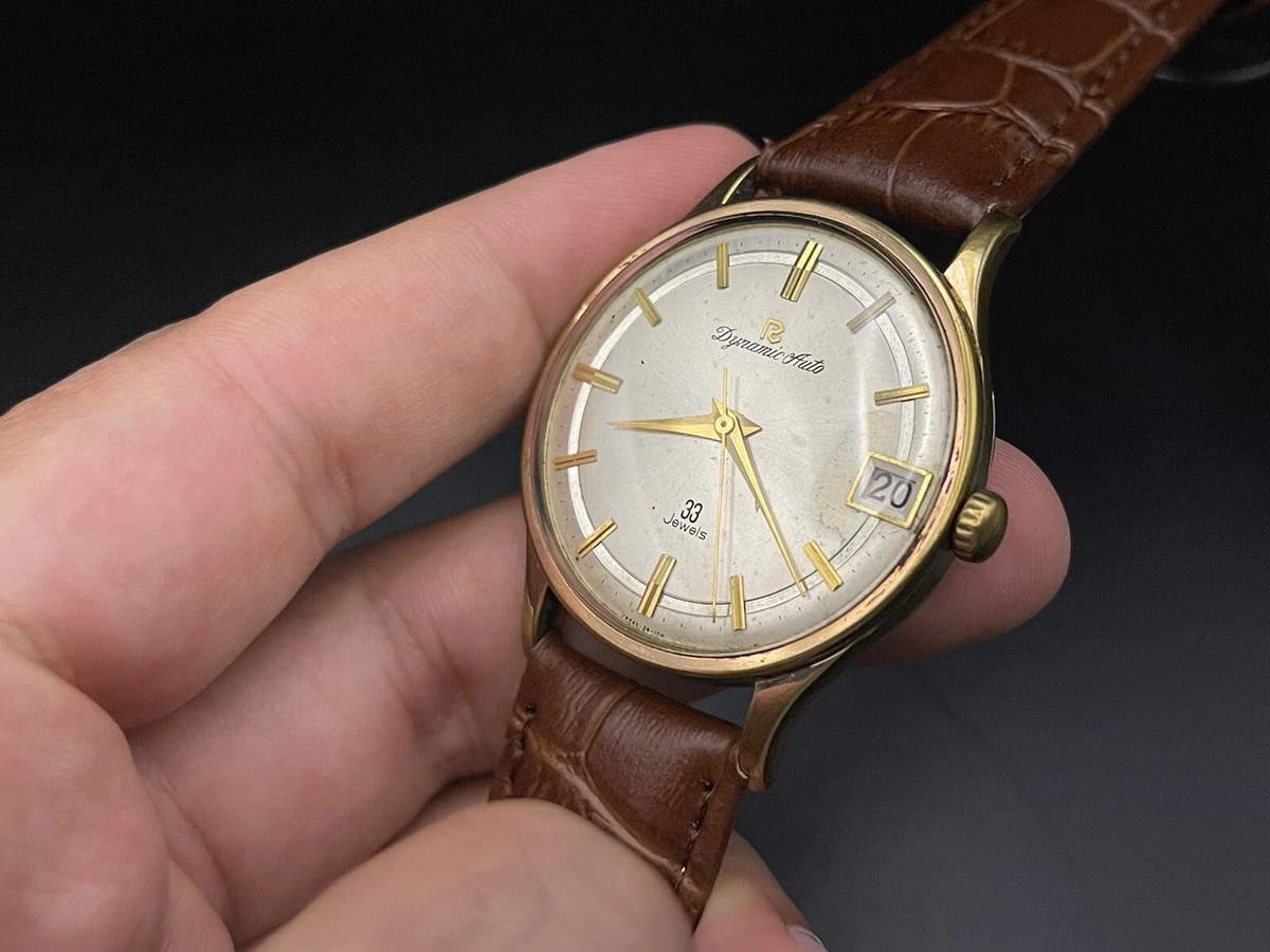 Vintage Ricoh Dynamic 33 Jewels Gold Automatic Gents Watch, 36mm