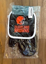 NFL Team Color Oven Mitt and Pot Holder Set - Cleveland Browns New in packaging
