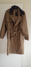 London Fog Brown Unisex Double Breasted Trench Coat 42s