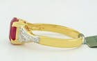 GENUINE 2.26 Cts RUBY & DIAMONDS RING 10k GOLD - Free Certificate Appraisal — photo 7