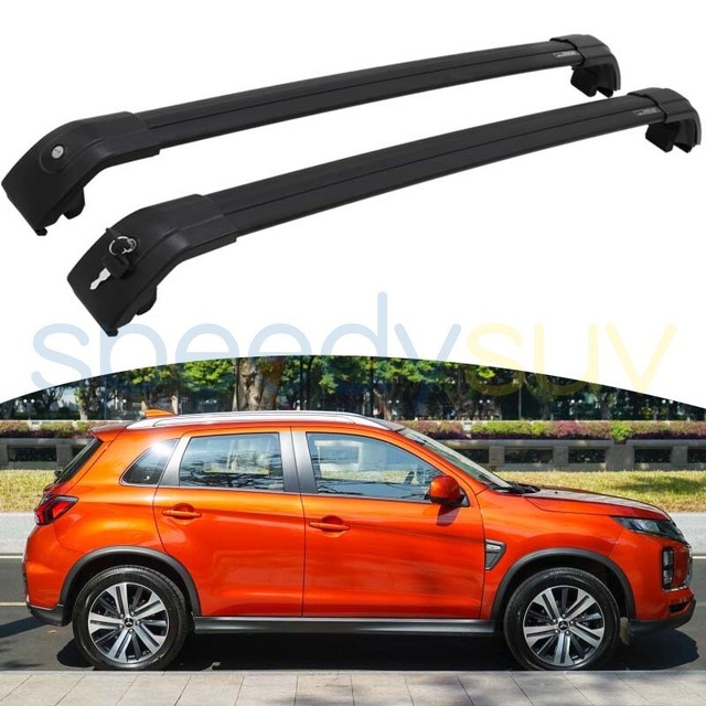 Black Cross Bar for Mitsubishi Outlander Sport 20112020 Roof Rack Rail