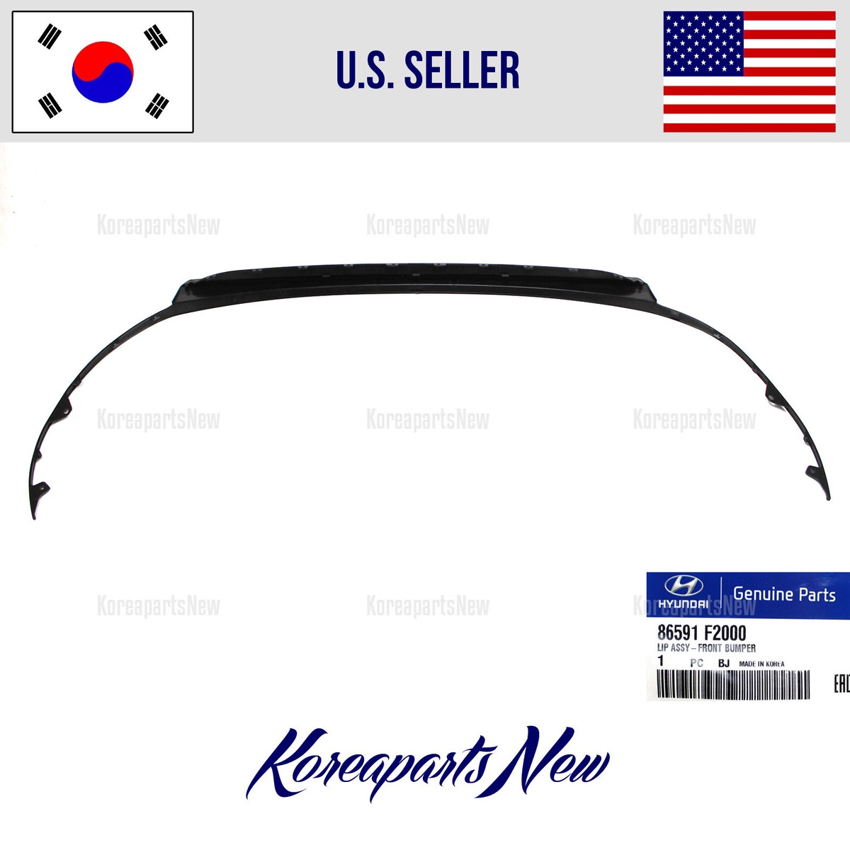 Front Bumper Lower Deflector LIP ⭐OEM⭐ 86591F2000 fits Elantra