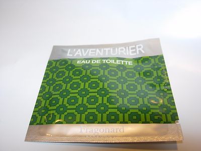 MENS FRAGONARD L'AVENTURIER 2 ML TOWELETTE Perfume EDT COLOGNE LEATHER MUSK