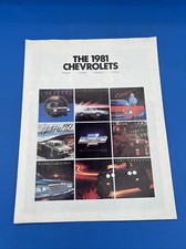 1981 Chevrolet Sedans Coupes Wagons Trucks Introduction Sales Brochure - Vintage