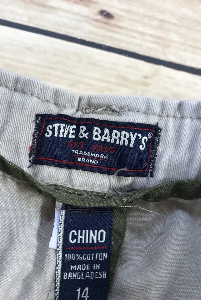 STEVE & BARRY'S BOY'S CHINO 尺码 14 工装休闲舒适户外服装 — 第 3/4 张图片