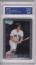 ANTHONY RIZZO ROOKIE CARD 2010 Bowman Chrome 1st RC Baseball RARE GEM MINT 10