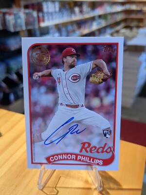 2024 Topps Series 2 Connor Phillips 1989 Anniversary Rookie Auto #89BA-COP Reds