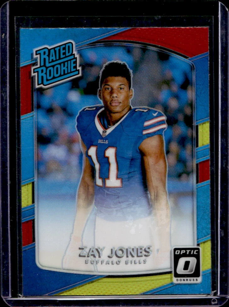 2017 Donruss Optic Zay Jones Red Yellow Prizm Rated Rookie RC #159 Bills