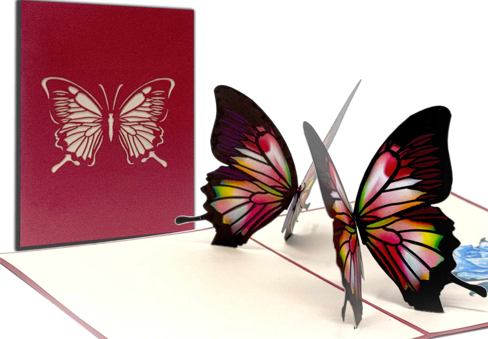 Schmetterling Geburtstagskarte Pop Up 3D