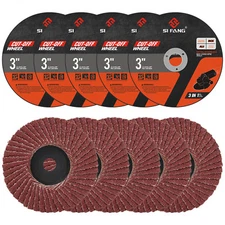 10Pcs 3 Inch Flap Disc Sanding Grinding Disc Wheel For Metal Rust Removal Tools