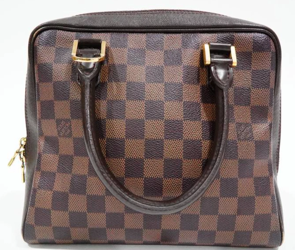 LOUIS VUITTON BROWN DAMIER EBENE BRERA TOP HANDLE BAG eBay