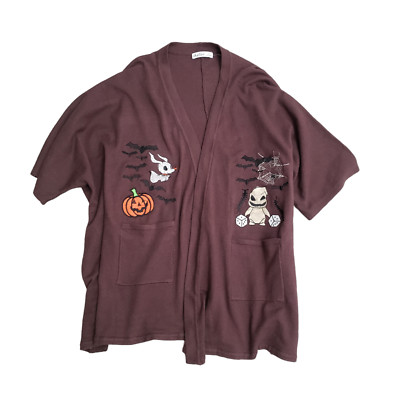 Nightmare Before Christmas Halloween Bats Dolman Sleeve Cardigan (M) Halloween