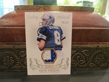 National Treasures Century Materials Jersey Cowboys Troy Aikman 10/10  2013