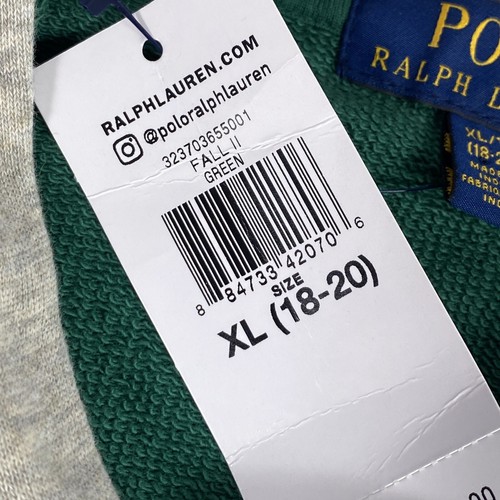 POLO RALPH LAUREN N Eastern State Champs French Terry Hoodie Boys Size XL 18-20 - Picture 4 of 21