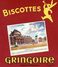 BUVARD / PUBLICITAIRE // BISCOTTES // GREGOIRE // ECOLE MILITAIRE