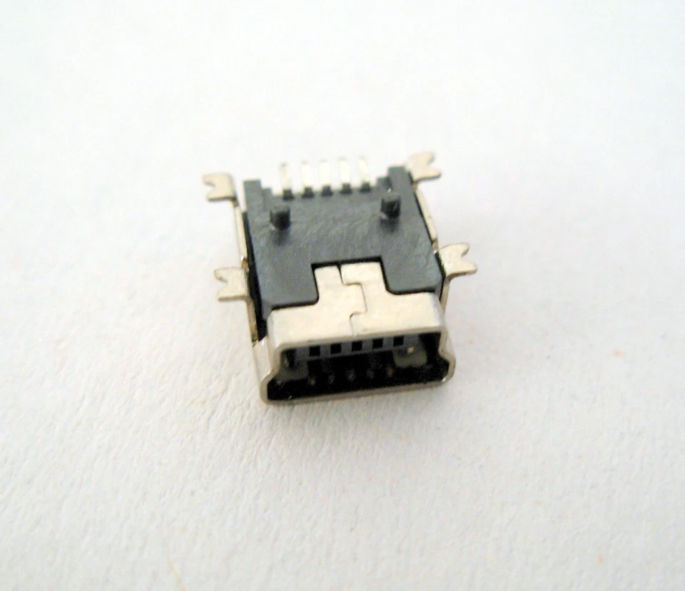 Connecteur à souder Mini USB type B femelle /Female Mini-USB connector to solder - Photo 4/4